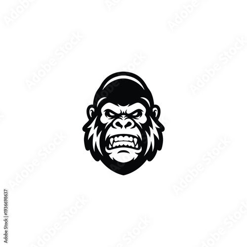Gorilla Esports Mascot Head Glyph
