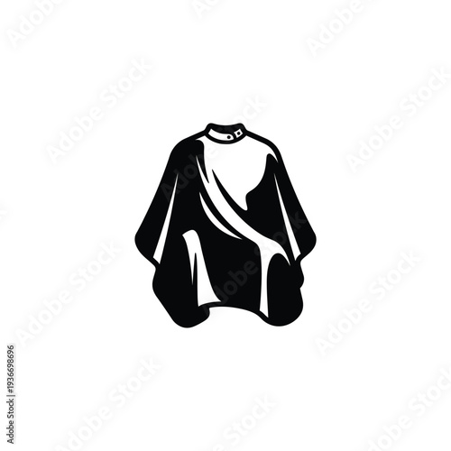Barber Cape Mascot Glyph
