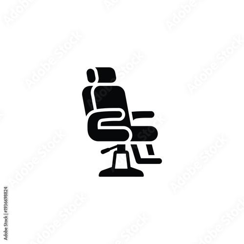 Barber Chair Mascot Glyph