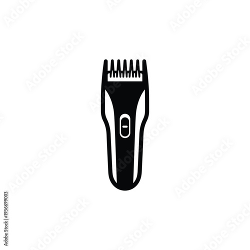Electric Hair Clipper Mascot Glyph