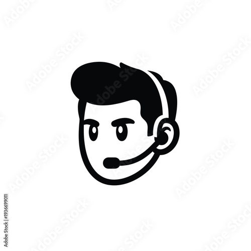 FinTech Analyst Avatar Chunky Mascot Glyph
