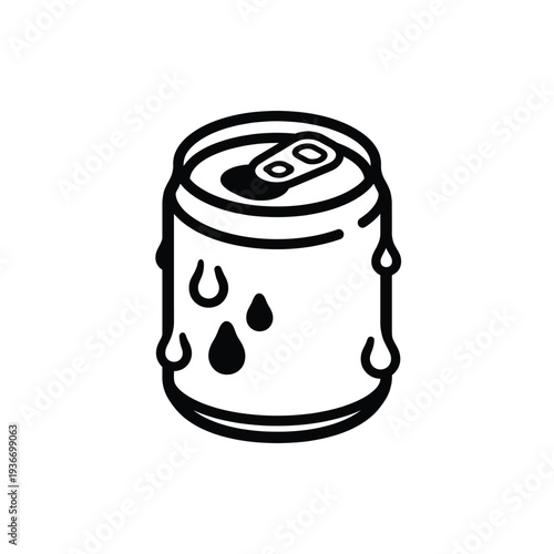 Energy Drink Can Mascot Glyph