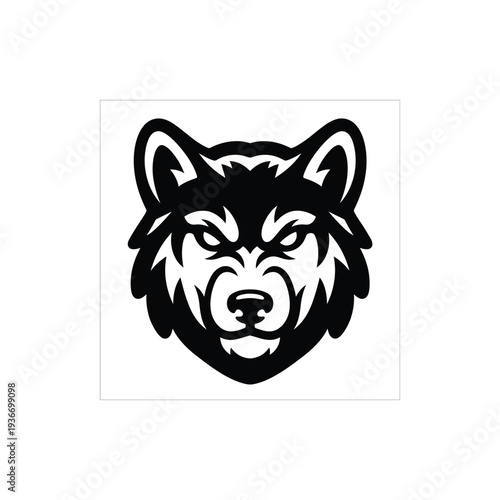 Wolf Esports Mascot Head Glyph