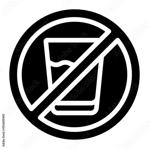 no drinks icon vector