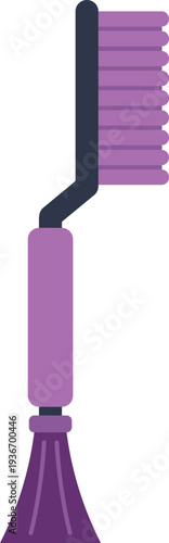 Purple cleaning brush for maintaining shoes and boots