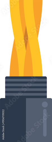 Optical fiber cable representing high speed internet technology and digital network connectivity