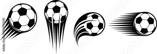 Set of Dynamic Soccer Ball Vectors with Motion Trails