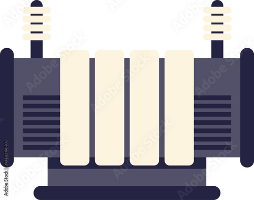 Electrical transformer icon symbolizing power supply and voltage regulation