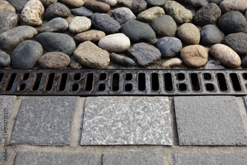 Wallpaper Mural Modern French Drain Gravel Drainage System Torontodigital.ca