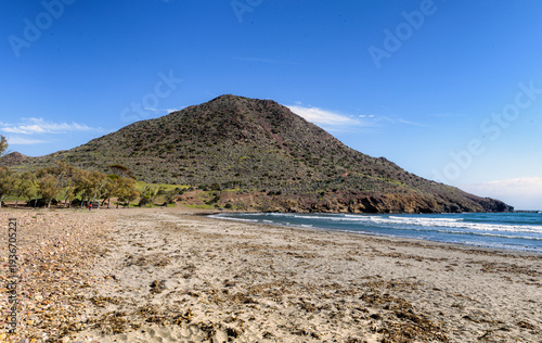 Playa virgen de los Genoveses en el parque natural de Cabo de Gata