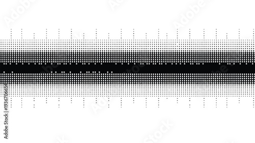 Gradient vector illustration of a pixelated black and white stripe