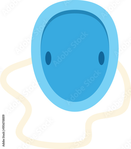 Giardia lamblia displaying its characteristic pear shaped trophozoite form with flagella