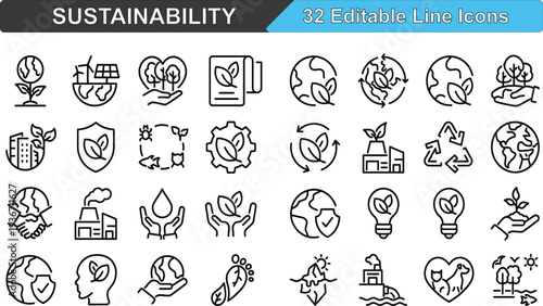 Problem solving and solution with user working on laptop next to gear icon, a flat line vector design concept