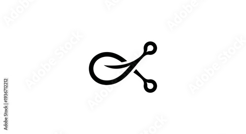 Scissors Simple Black Icon Design Element.