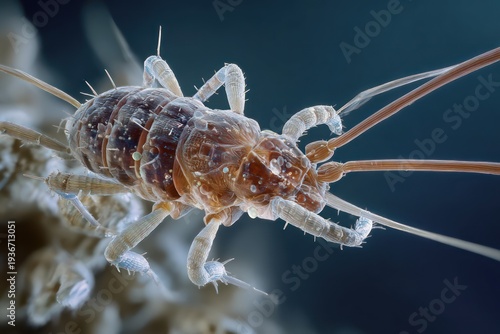 Wallpaper Mural Parasitic louse crawling in human hair macro Torontodigital.ca