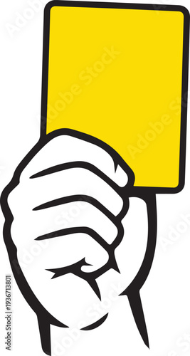  Yellow card vector illustration
