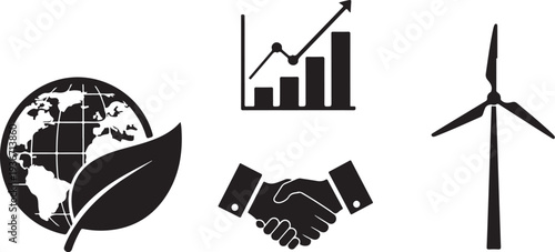 Eco Friendly Business Partnerships and Sustainable Growth Concepts