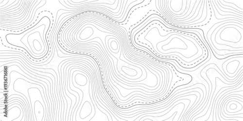Abstract pattern with lines seamless pattern and topography. Seamless pattern with lines Topographic map. Geographic mountain relief diagram line wave carve pattern. 
