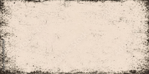 A vintage aged brown grunge paper texture background with a rough antique surface and dirty cardboard pattern for art and page design