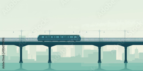 Modern airport terminal by the sea with bridges, cranes, ships, roads, and trains connecting a busy urban transport hub under the open sky