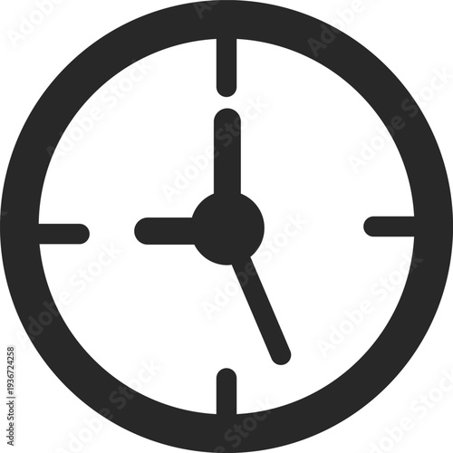 Time hour black icon. Hour clock symbol