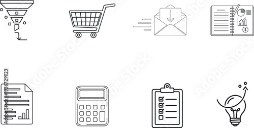 E commerce and business icons