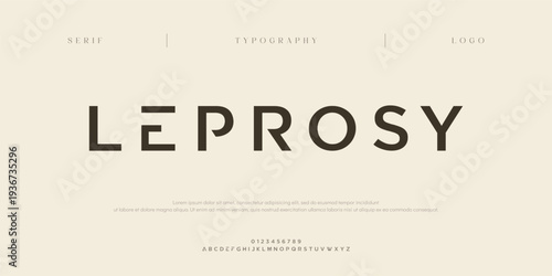 Leprosy, Creative digital modern alphabet fonts. Typography abstract decorative sport, game, technology, fashion, digital, future creative logo font. vector illustration
