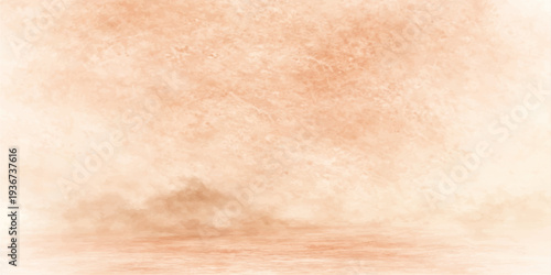 A stained and weathered vintage parchment sheet with a grungy brown texture and aged antique pattern creates a blank retro canvas for a worn old paper background design