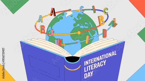 International Literacy Day Illustration