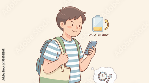 Empathetic Invisible Disability Management Vector