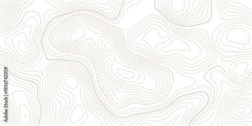 Topographic map patterns, topography line map. Vintage outdoors style. Seamless pattern with lines Topographic map. Geographic mountain relief diagram line wave carve pattern.