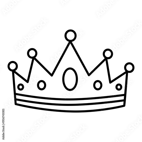 golden crown isolated