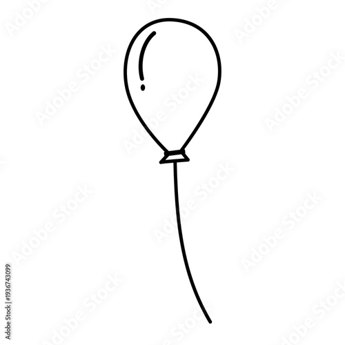 balloon isolated on white