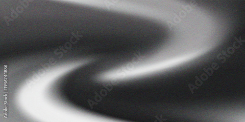 Soft gradient blurred gray background with blurred light circles textured with noise grains