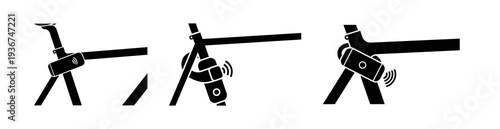 Visual guide illustrating the mechanics of a clamp with adjustable grip and locking mechanism for secure fastening applications