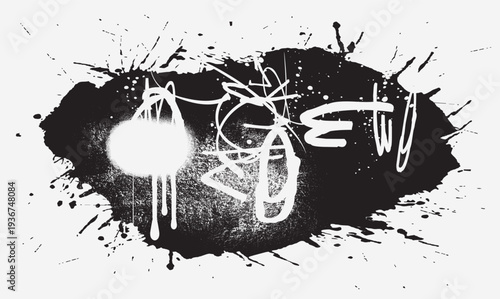 circular paint brush strokes, grunge paint element, Monochrome grunge texture. Brush strokes paint Isolated on white background, grunge brush strokes ink paint.eps