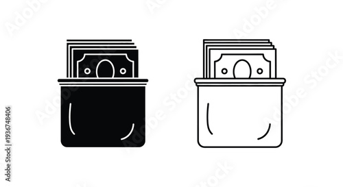 Modern vending machine icons Vector