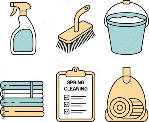 Spring cleaning tools and checklist