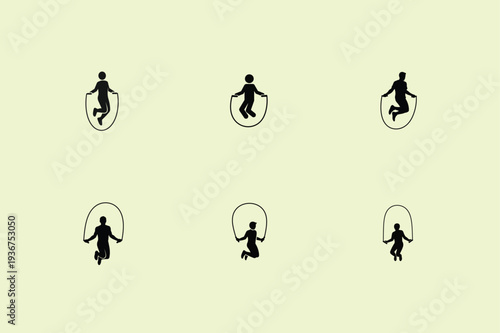 Silhouettes of people riding unicycles in various poses, armed forces day