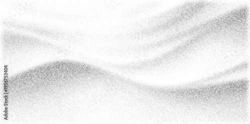 Abstract silver noise wave vector background with grit dust grain particles texture. Metallic silk fluid motion for lo-fi ethereal film grain atmosphere, hazy gray gradient mist mesh bg.