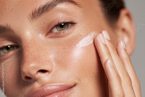 woman applying moisturizer strengthening skin barrier