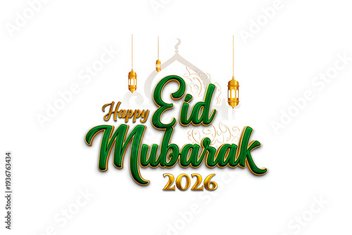 A happy New Year 2014 greeting card vector illustration featuring green festive font art and holiday celebration text design for a creative 2013 transition sign