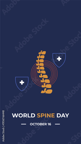 World spine day flyer