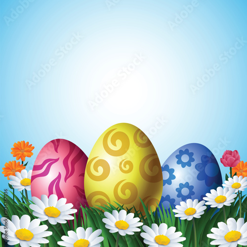 Realistic happy easter day 2