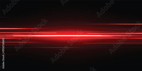 A glowing red abstract background loop features dark digital textures and bright motion waves, creating an energetic pattern of light rays and laser lines for a modern wallpaper design