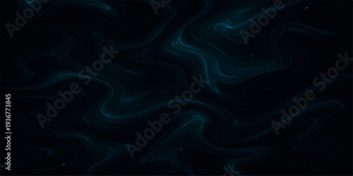 Abstract dark blue and black white silk satin background with smooth flowing waves and soft fabric texture design