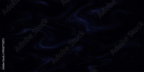 Abstract black silk satin fabric background with smooth flowing waves and soft luxury texture design