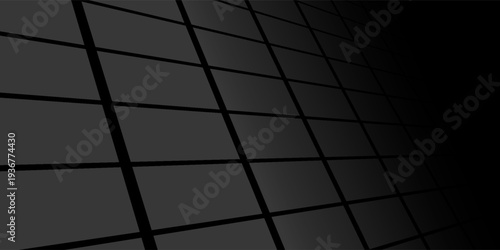 White background with gray perspective grid lines creating a square pattern. Template platform for technology, user interface, industry, science, blueprint, or infographic concept. Vector illustration