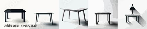 Vector of Silhouette of Table