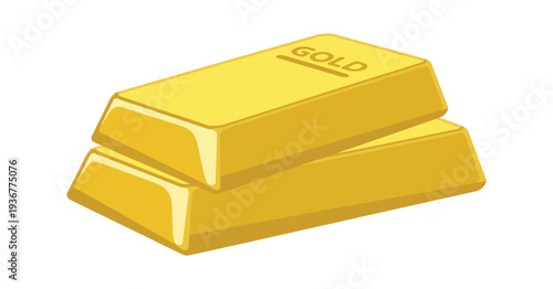 Gold Bars Vector Design, Neatly Stacked and Isolated, Perfect for Finance, Banking, Wealth Management